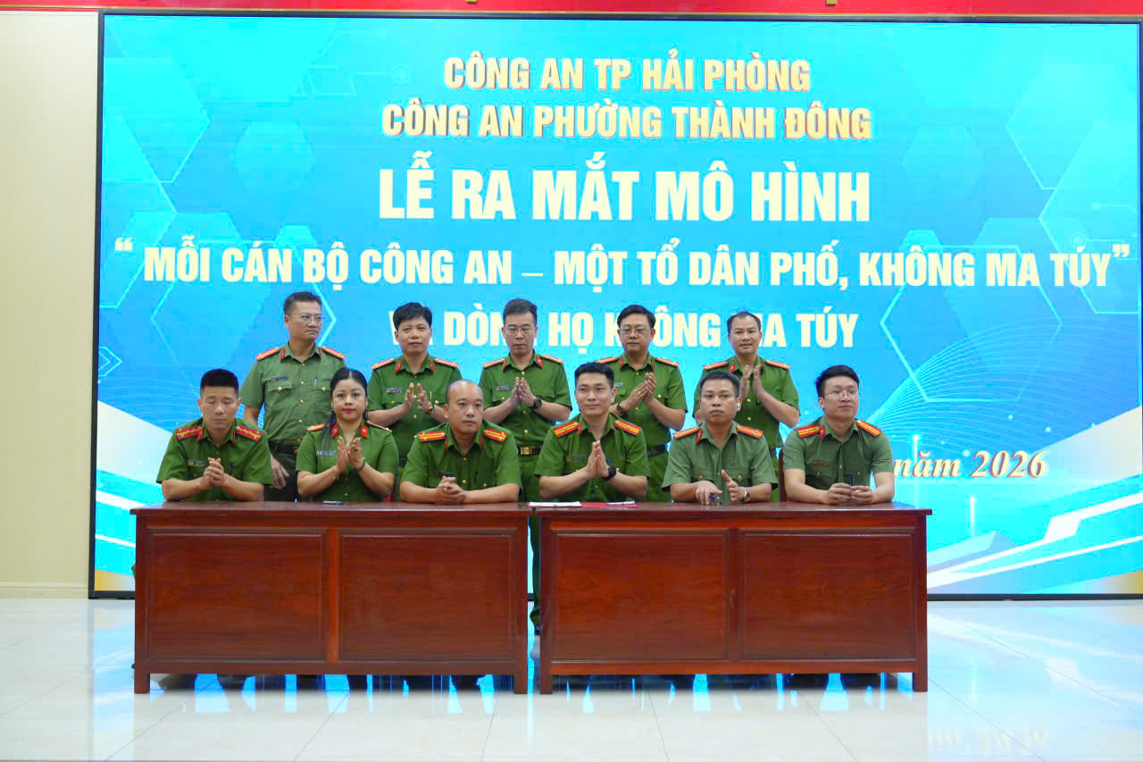 Công an phường Thành Đông triển khai mô hình “Mỗi cán bộ Công an - Một tổ dân phố, thôn không ma túy” và “Dòng họ không ma túy”